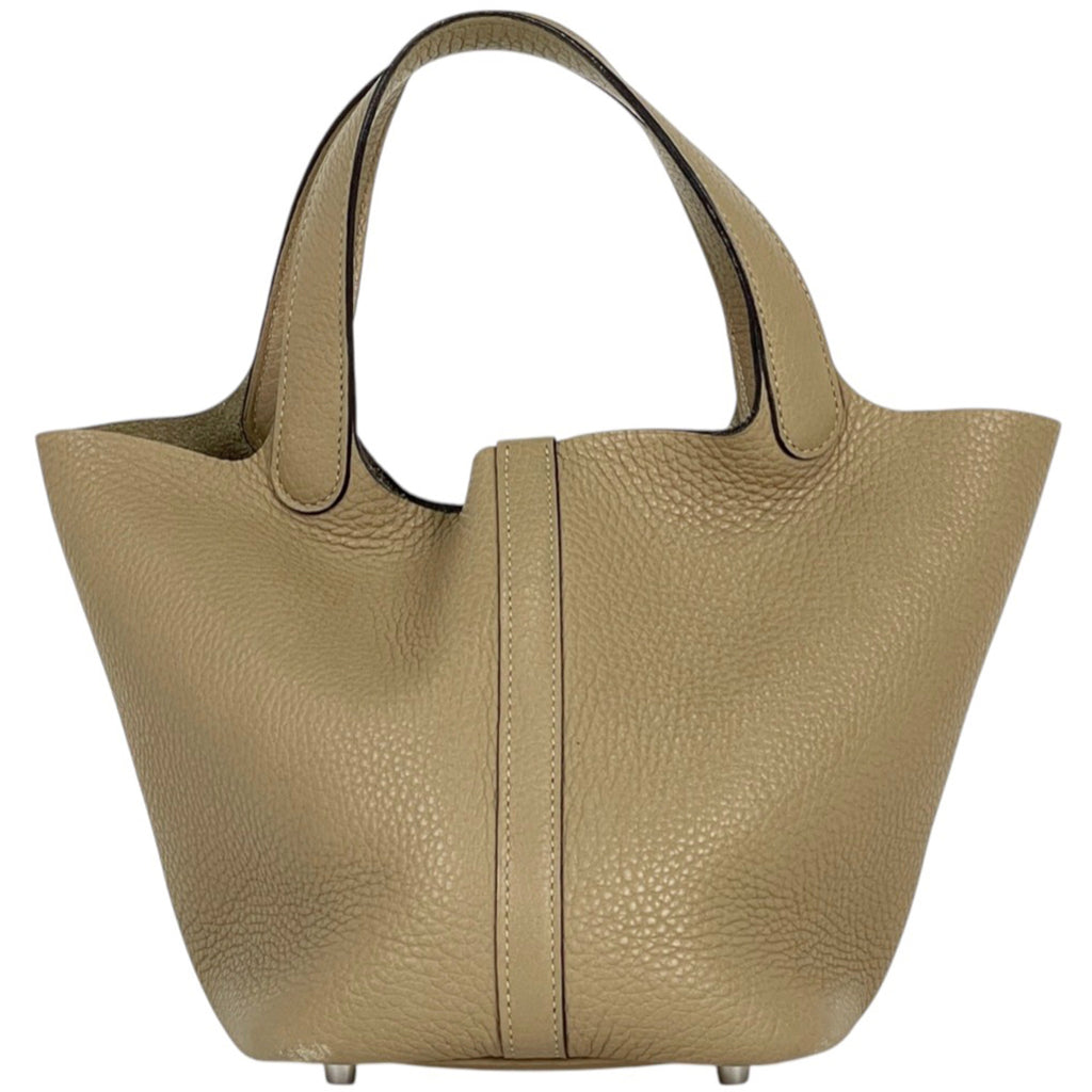 エルメス ピコタンロック PM サック 18 ハンドバッグ トリヨンクレマンス トレンチ(ベージュ) X レディース 【中古】brbag