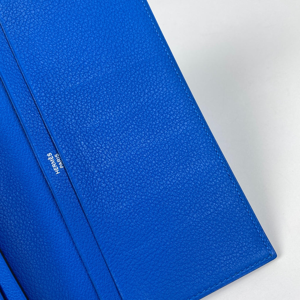 エルメス フレミング 長財布 二つ折り スフレ 長財布 エバーカラー ブルー X レディース 【中古】brbag