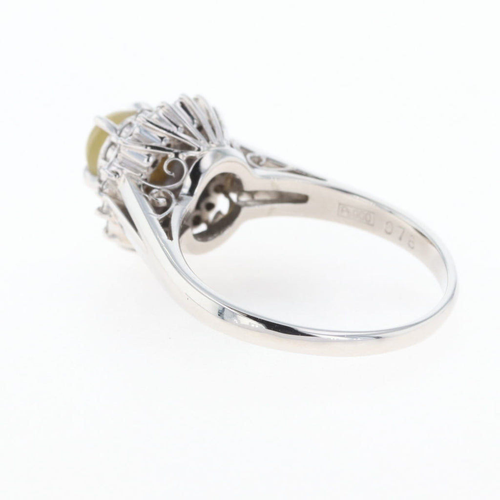 PT900 クリソリベルキャッツアイ リング プラチナ 13.5号 0.78CT レディース 中古 nbjwl