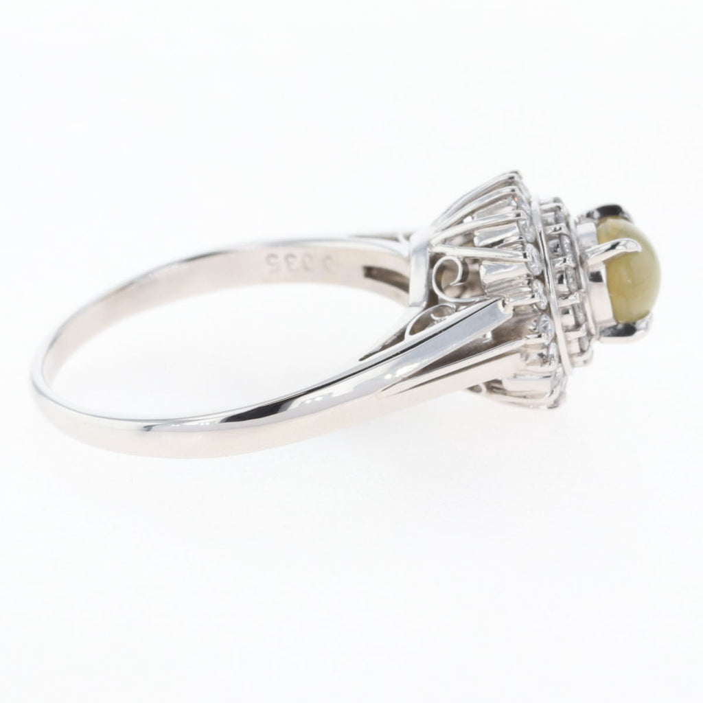 PT900 クリソリベルキャッツアイ リング プラチナ 13.5号 0.78CT レディース 中古 nbjwl