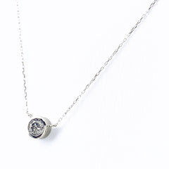 K18 WG ダイヤモンド ネックレス 0.3CT レディース 中古 nbjwl