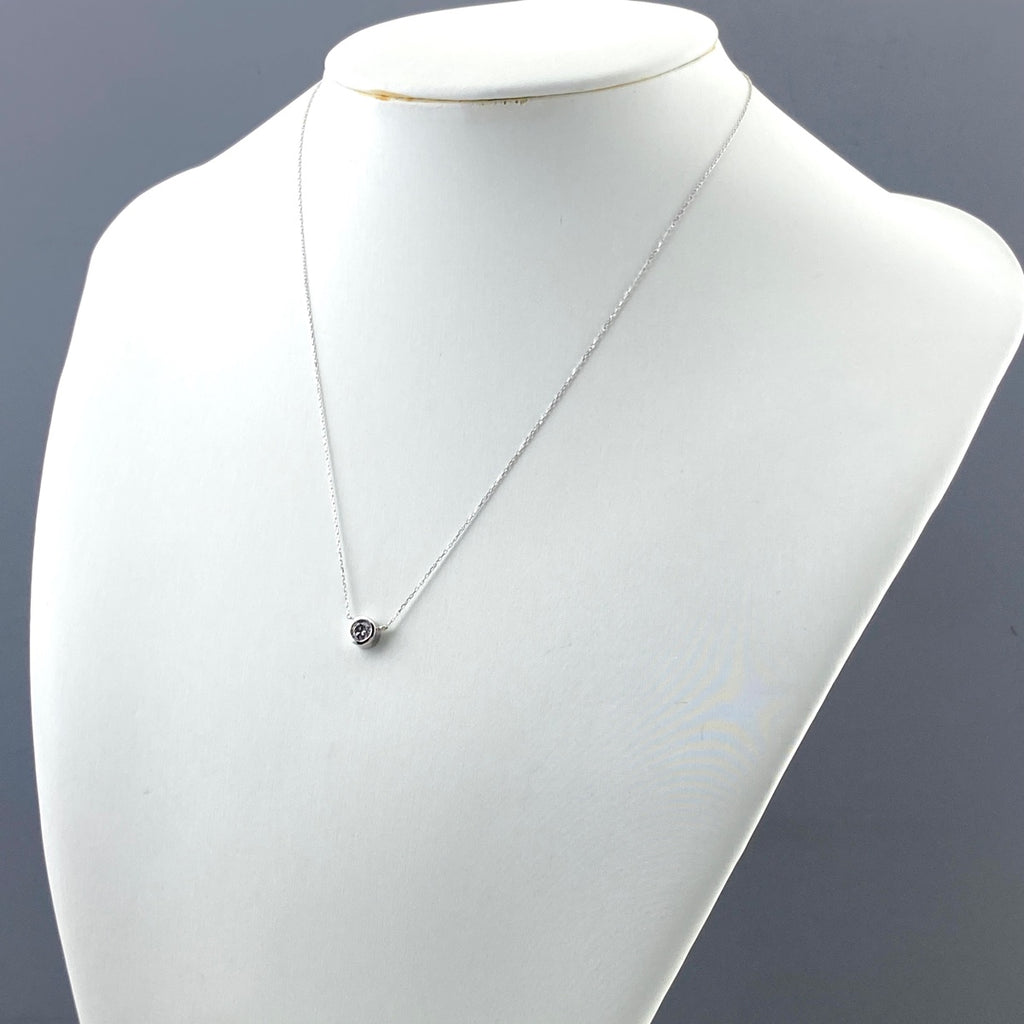 K18 WG ダイヤモンド ネックレス 0.3CT レディース 中古 nbjwl
