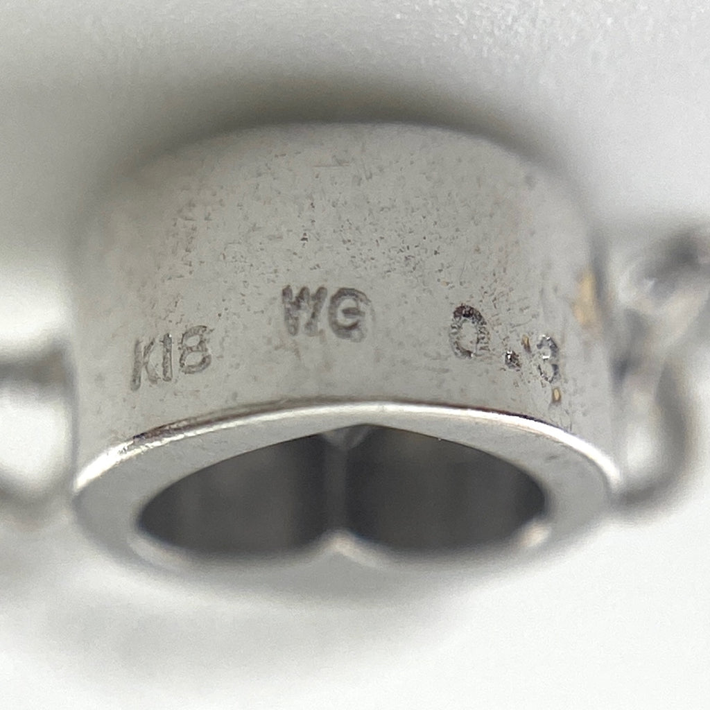 K18 WG ダイヤモンド ネックレス 0.3CT レディース 中古 nbjwl