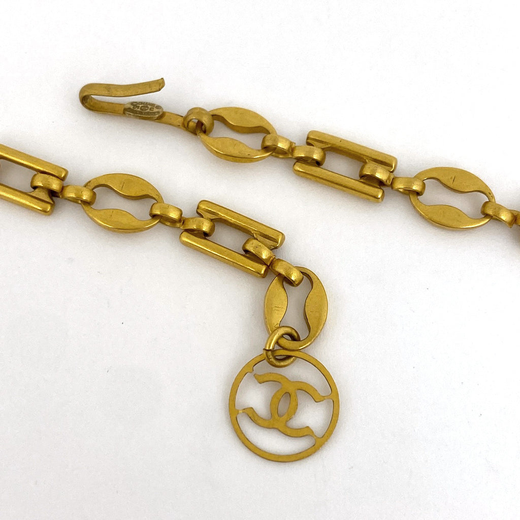 シャネル ココマーク チェーン ネックレス CC  ネックレス GP ゴールド レディース 【中古】bracc