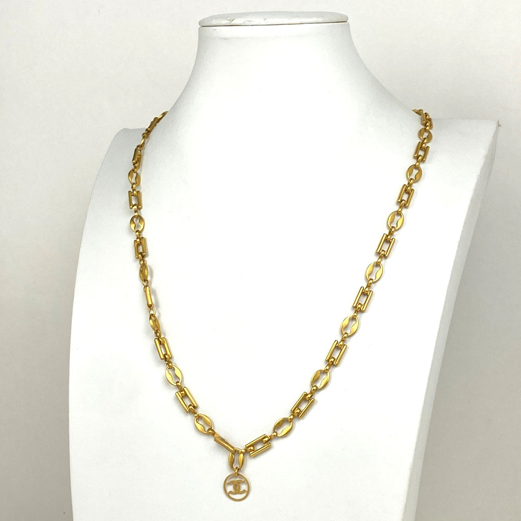 シャネル ココマーク チェーン ネックレス CC  ネックレス GP ゴールド レディース 【中古】bracc