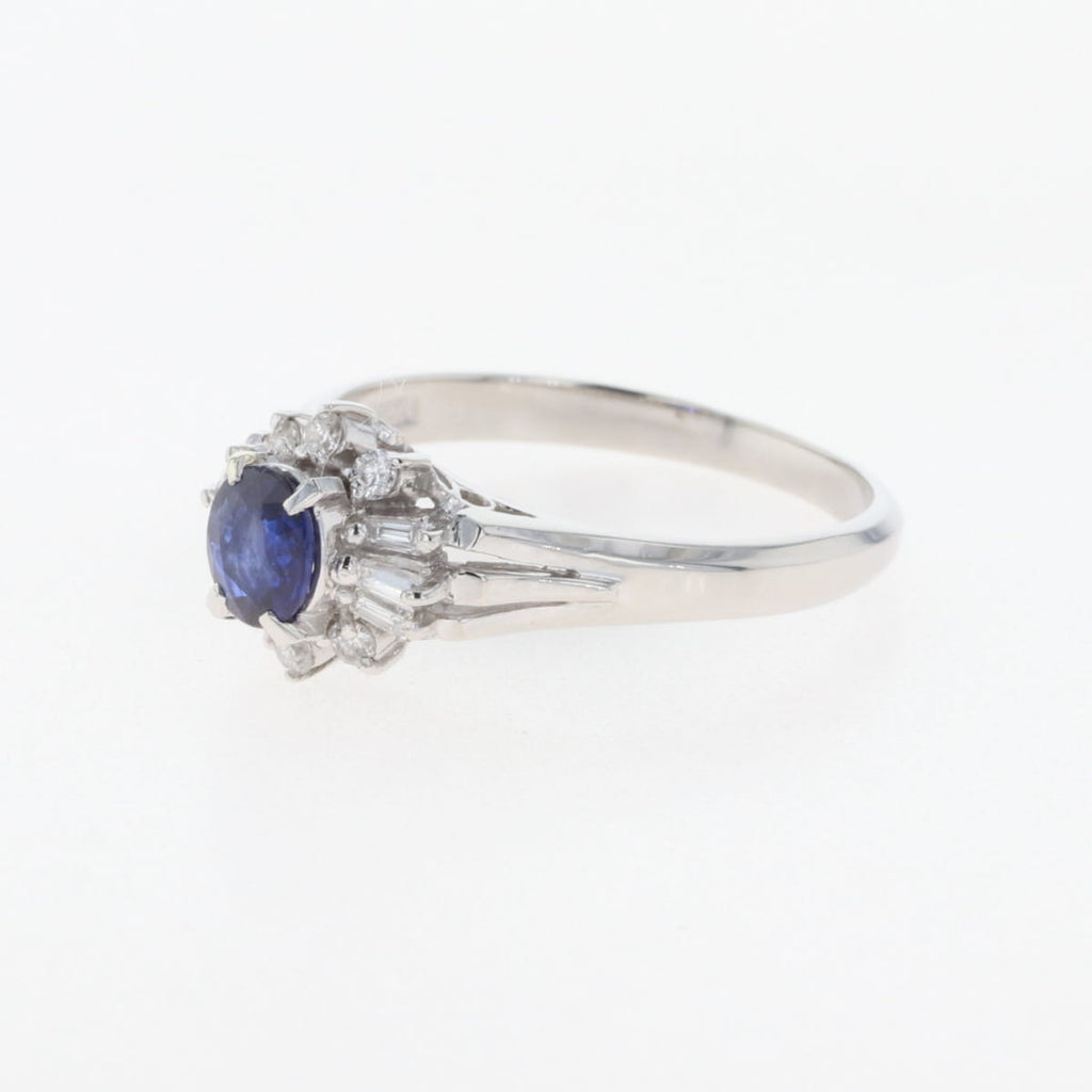 プラチナリング　サファイヤリング　ブルーサファイヤ　メレダイヤ　Pt900 楽天市場】ロイヤルブルーサファイア 1.38ct リング 13号 PT900