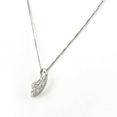 メレダイヤ デザインネックレス プラチナ ペンダント ネックレス Pt900 Pt850 ダイヤモンド レディース 【中古】nbjwl