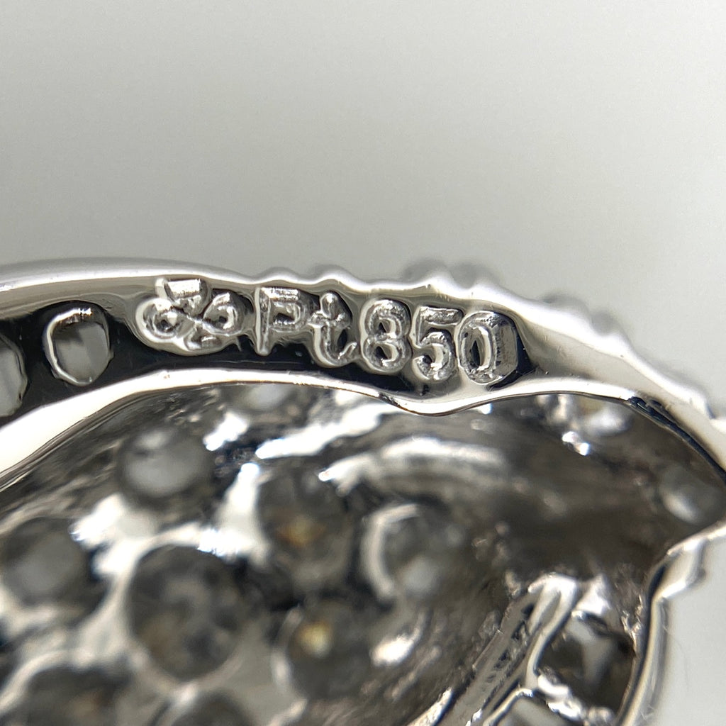 メレダイヤ デザインネックレス プラチナ ペンダント ネックレス Pt850 ダイヤモンド レディース 【中古】nbjwl