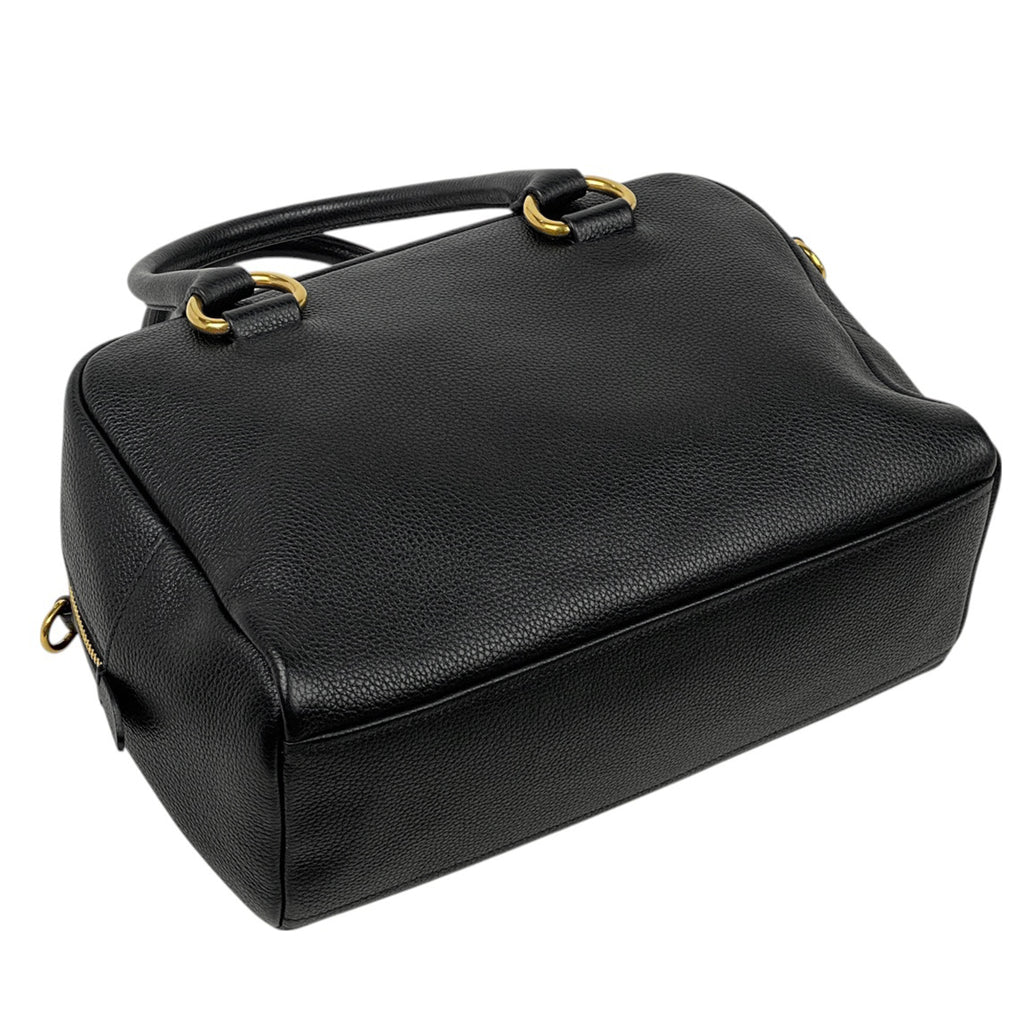 プラダ ロゴ ハンドバッグ 2WAY ショルダーバッグ ハンドバッグ レザー ネロ(ブラック) 1BB086 レディース 【中古】brbag