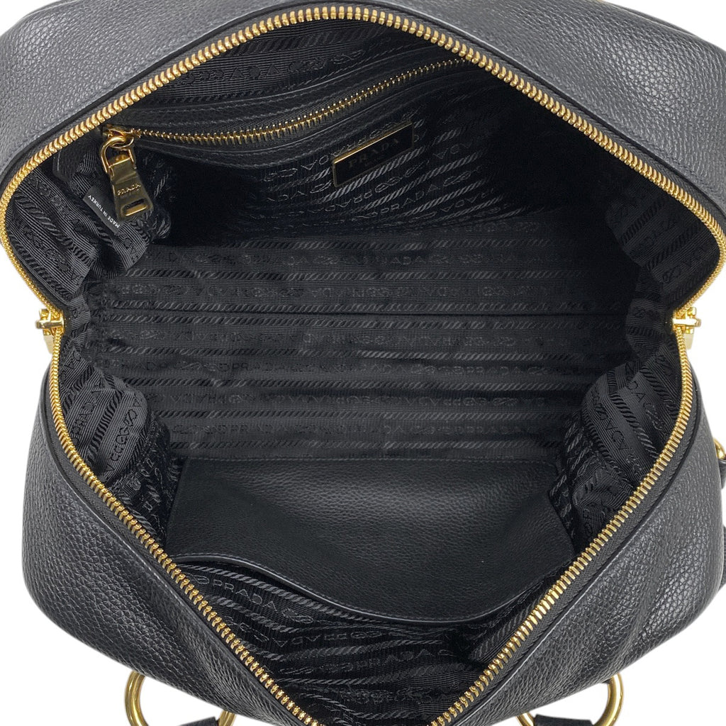 プラダ ロゴ ハンドバッグ 2WAY ショルダーバッグ ハンドバッグ レザー ネロ(ブラック) 1BB086 レディース 【中古】brbag