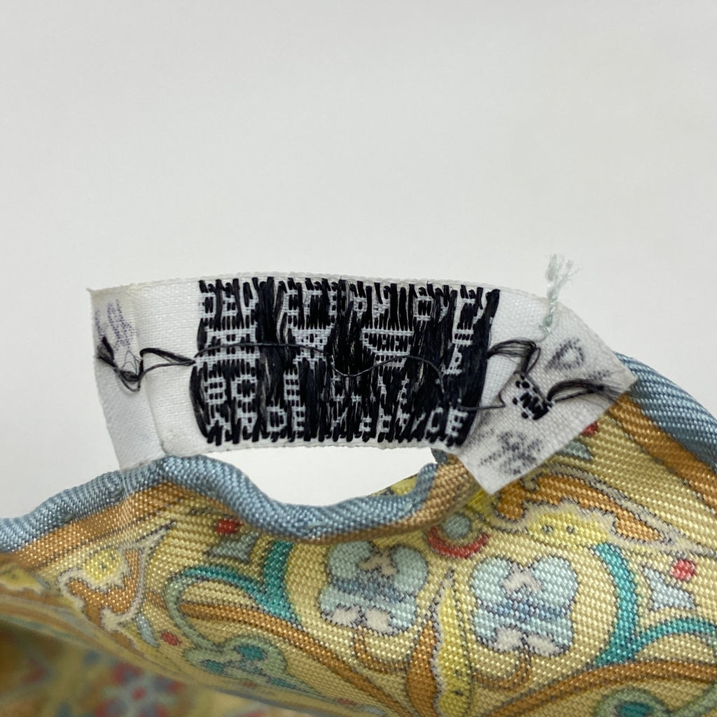 エルメス プチカレ CIELS BYZANTINS ビザンチンの空 鳥柄 スカーフ シルク イエロー ブルー レディース 【中古】brbag