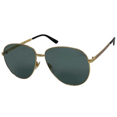 グッチ ロゴ サングラス ティアドロップ シェリーライン ウェブ サングラス メタル ゴールド GG0138S 001 レディース 【中古】brbag