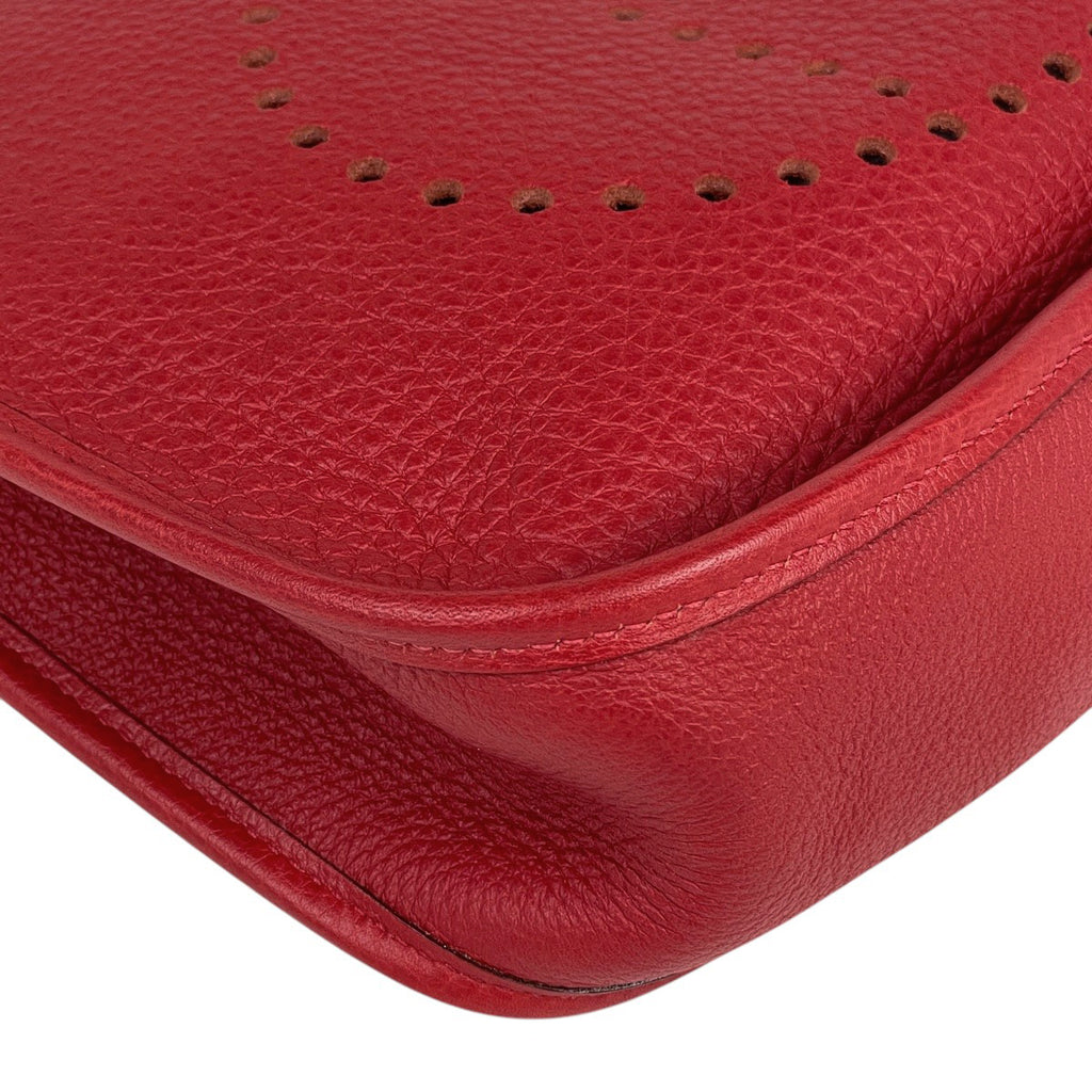 【在庫一掃】 エルメス エヴリン 3 GM パンチング Hロゴ ショルダーバッグ トリヨンクレマンス ルージュガランス □I レディース 【中古】brbag