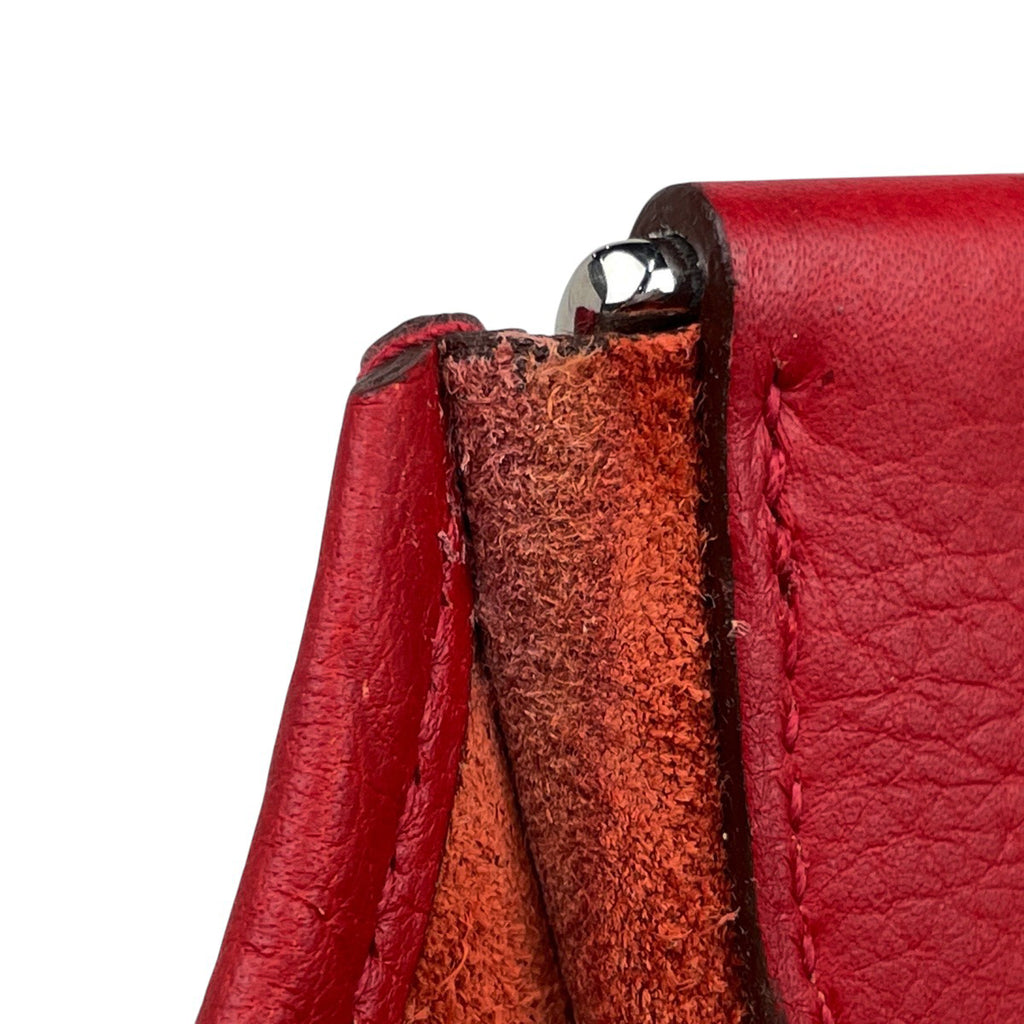 【在庫一掃】 エルメス エヴリン 3 GM パンチング Hロゴ ショルダーバッグ トリヨンクレマンス ルージュガランス □I レディース 【中古】brbag