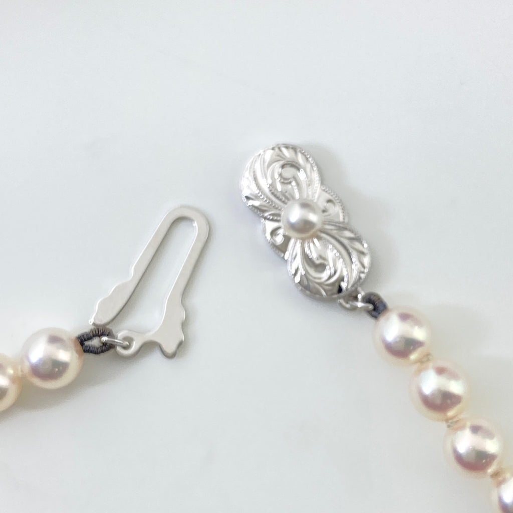 本真珠 ネックレス SILVER アクセサリー パールネックレス レディース スワロフスキーパールネックレス