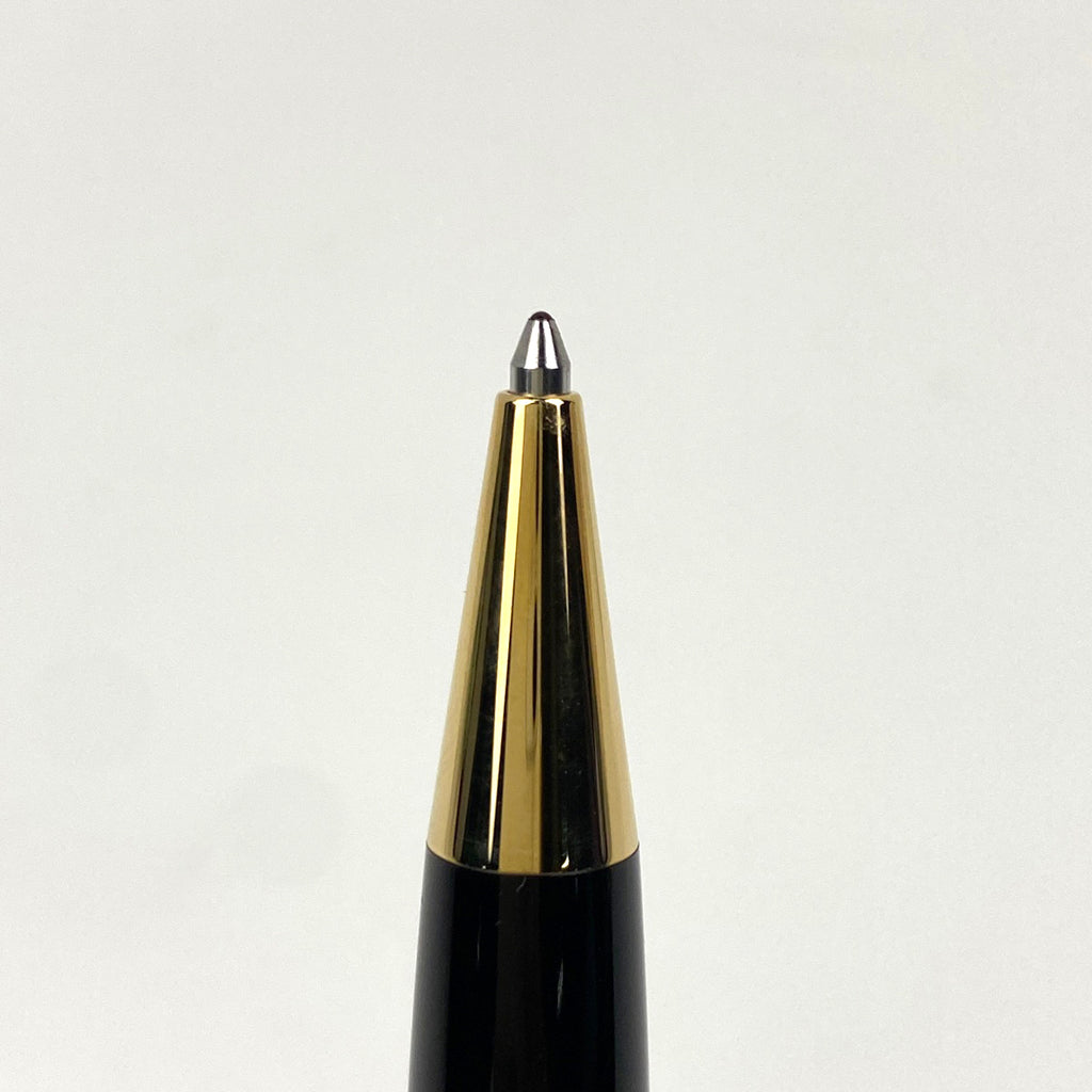 モンブラン マイスターシュテュック ボールペン ツイスト式 筆記具 文房具 レジン ボールペン プラスチック ブラック ゴールド レディース 【中古】brbag