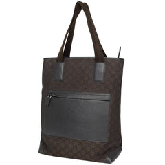 グッチ GG柄 トートバッグ ショルダーバッグ トートバッグ ナイロン ダークブラウン 180450 レディース 【中古】brbag