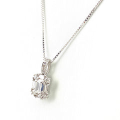 メレダイヤ デザインネックレス プラチナ ペンダント ネックレス Pt900 Pt850 ダイヤモンド レディース 【中古】nbjwl