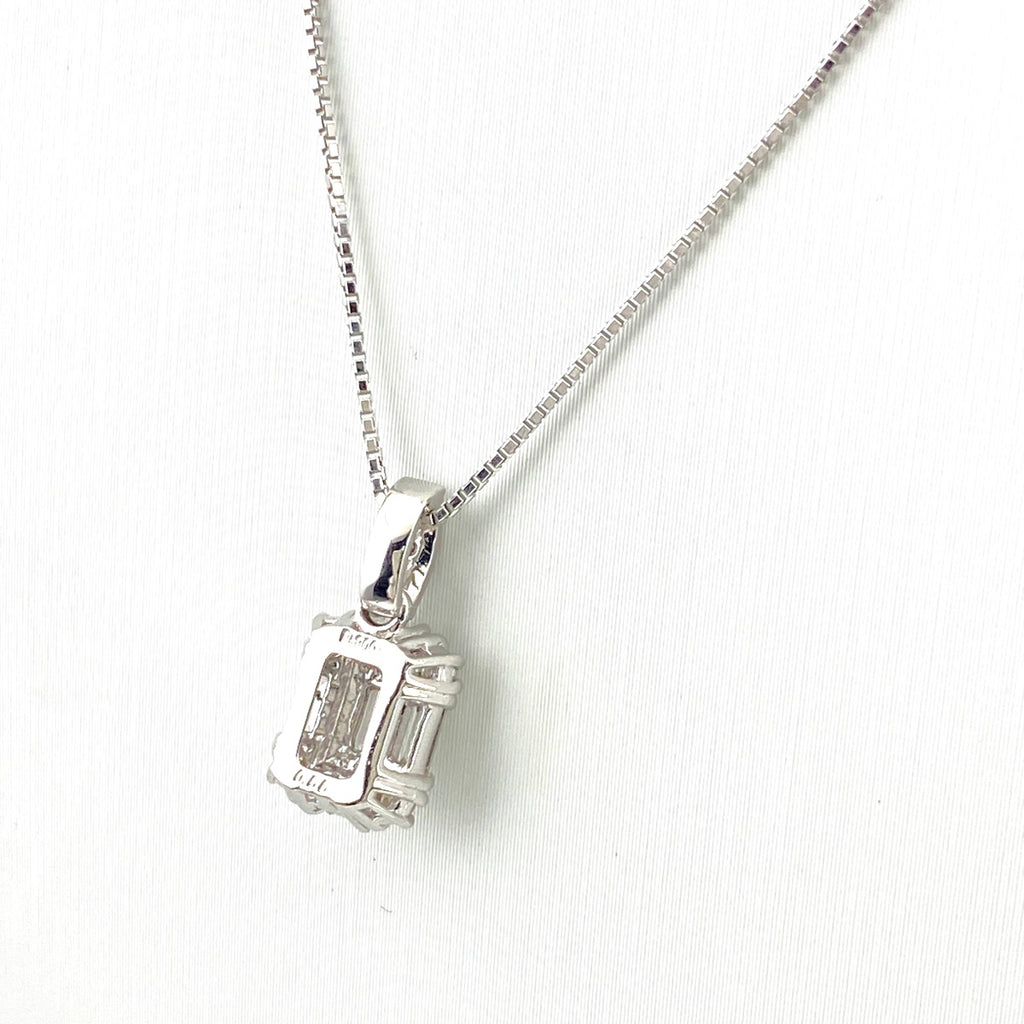 メレダイヤ デザインネックレス プラチナ ペンダント ネックレス Pt900 Pt850 ダイヤモンド レディース 【中古】nbjwl