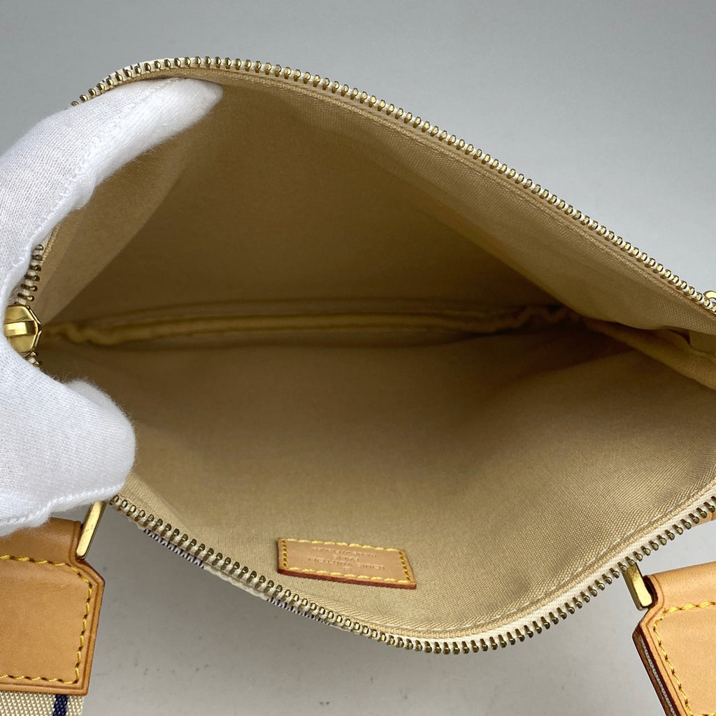 ルイ・ヴィトン ポシェット ボスフォール 斜め掛け ショルダーバッグ ダミエアズール ホワイト N51112 レディース 【中古】brbag