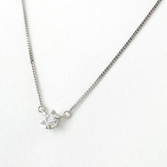 ダイヤモンド デザインネックレス プラチナ ペンダント ネックレス Pt850 ダイヤモンド レディース 【中古】nbjwl