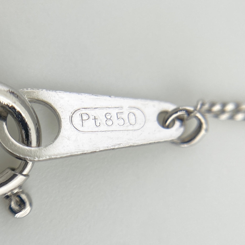 ダイヤモンド デザインネックレス プラチナ ペンダント ネックレス Pt850 ダイヤモンド レディース 【中古】nbjwl