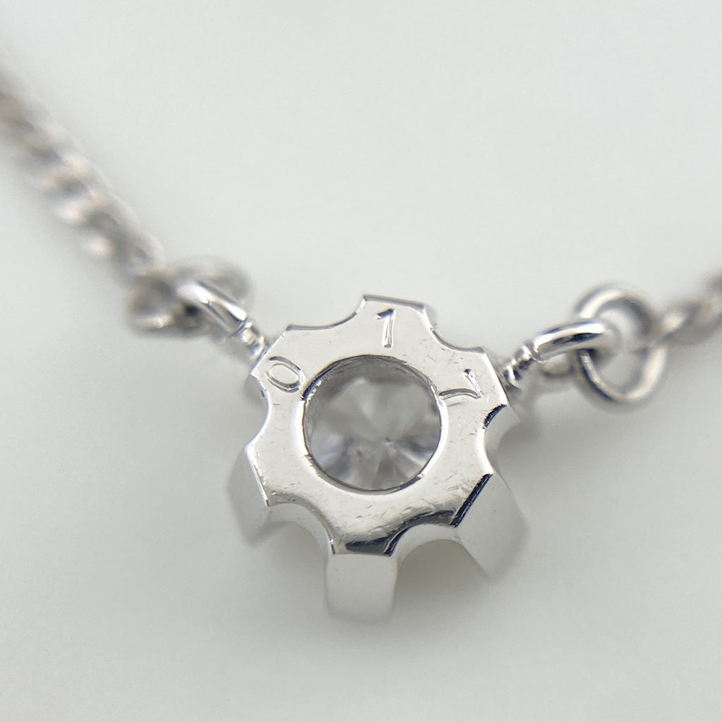 ダイヤモンド デザインネックレス プラチナ ペンダント ネックレス Pt850 ダイヤモンド レディース 【中古】nbjwl