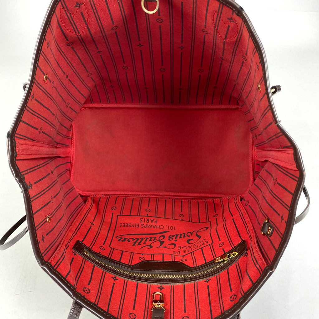 【在庫一掃】 ルイ・ヴィトン ネヴァーフル MM ショルダーバッグ ショッピング トートバッグ ダミエ ブラウン N51105 レディースbrbag brbag 【中古】