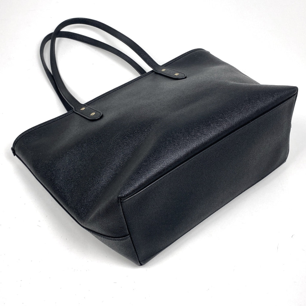 コーチ ロゴ トートバッグ ショルダーバッグ トートバッグ レザー ブラック F58846 レディース 【中古】brbag