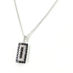 メレダイヤ デザインネックレス プラチナ ペンダント ネックレス K18 WG Pt850 レディース 【中古】nbjwl