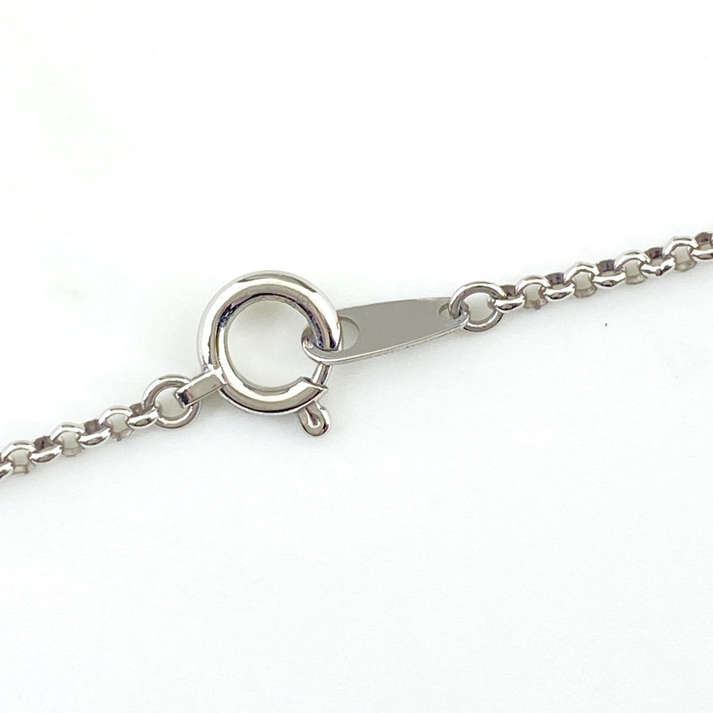 メレダイヤ デザインネックレス プラチナ ペンダント ネックレス K18 WG Pt850 レディース 【中古】nbjwl