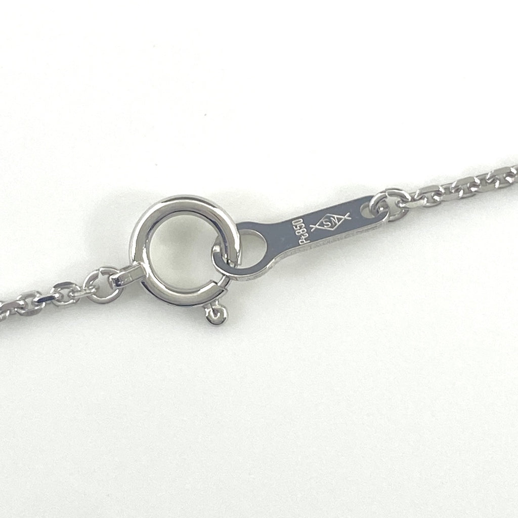 タサキ ペリドット デザインネックレス プラチナ ペンダント メレダイヤ ネックレス Pt900 Pt850 ペリドット レディース 【中古】brjwl