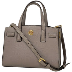 トリーバーチ ロゴ ハンドバッグ 2WAY ショルダーバッグ ハンドバッグ レザー グレージュ レディース 【中古】brbag