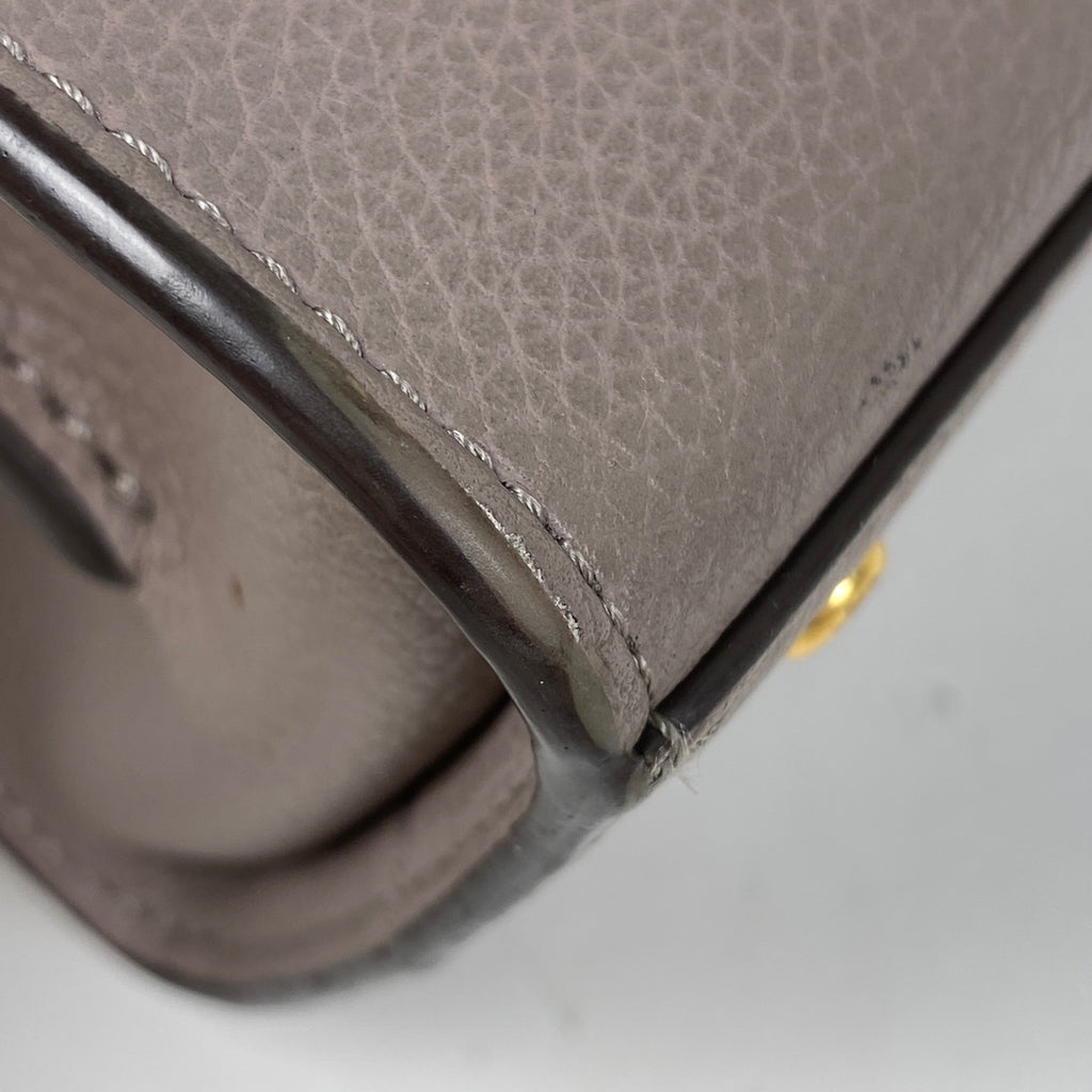 トリーバーチ ロゴ ハンドバッグ 2WAY ショルダーバッグ ハンドバッグ レザー グレージュ レディース 【中古】brbag
