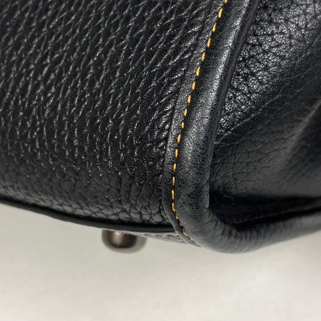 コーチ ロゴ ハンドバッグ ディズニーコラボ 2WAY シトートバッグ ハンドバッグ レザー ブラック 32793 レディース 【中古】brbag