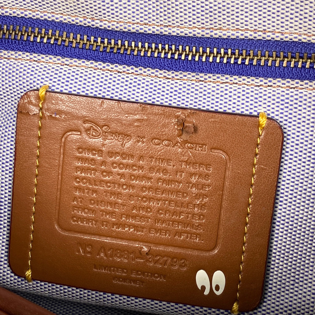 コーチ ロゴ ハンドバッグ ディズニーコラボ 2WAY シトートバッグ ハンドバッグ レザー ブラック 32793 レディース 【中古】brbag