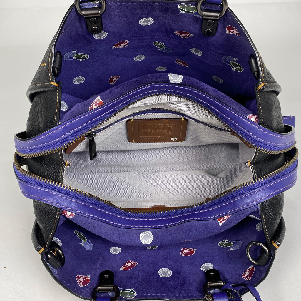 コーチ ロゴ ハンドバッグ ディズニーコラボ 2WAY シトートバッグ ハンドバッグ レザー ブラック 32793 レディース 【中古】brbag