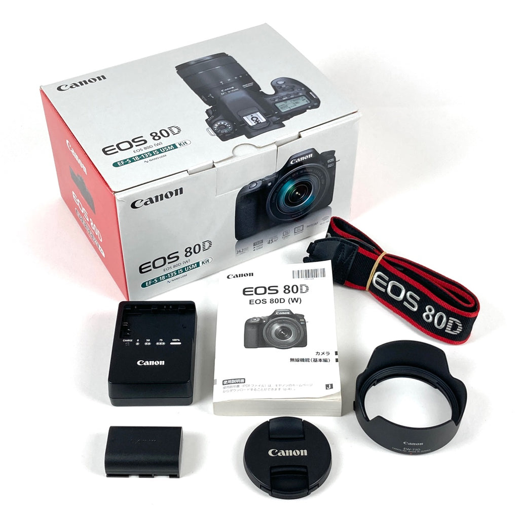 【在庫一掃】 キヤノン Canon EOS 80D EF-S 18-135 IS USM レンズキット ［ジャンク品］ デジタル 一眼レフカメラ 【中古】cambb