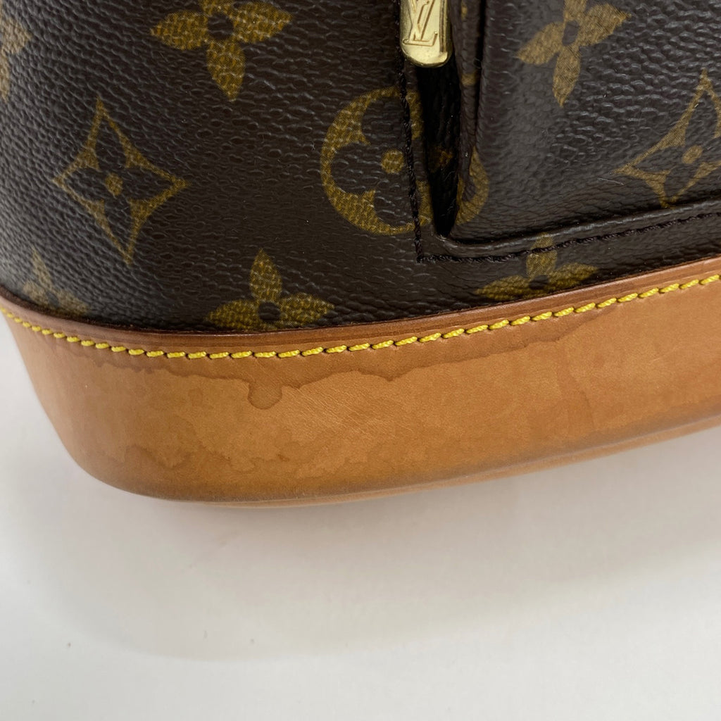 ルイ・ヴィトン モンスリ MM バックパック デイパック リュック モノグラム ブラウン M51136 レディース 【中古】brbag
