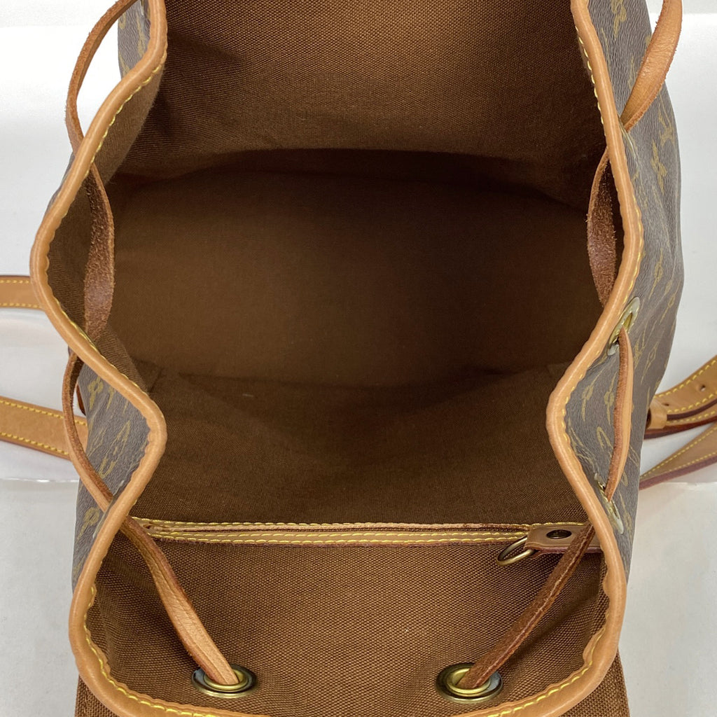 ルイ・ヴィトン モンスリ MM バックパック デイパック リュック モノグラム ブラウン M51136 レディース 【中古】brbag