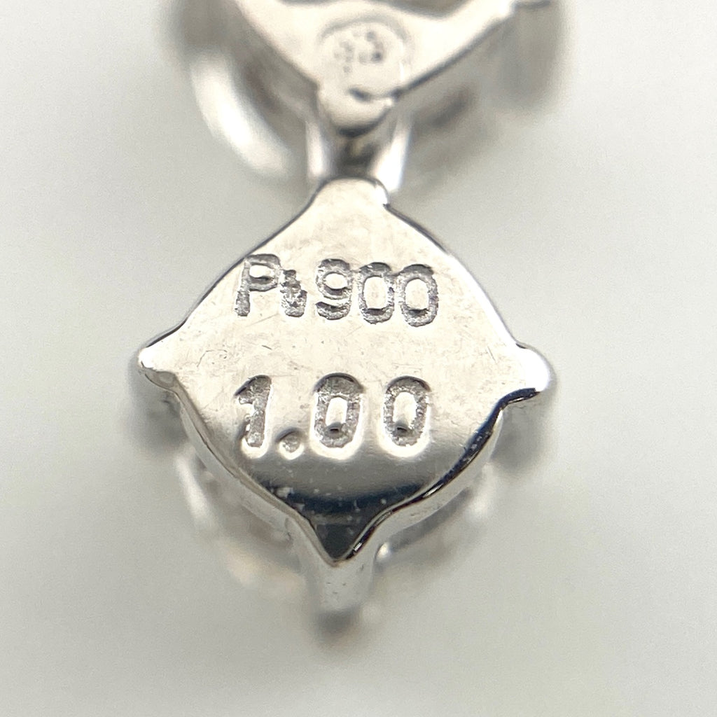 メレダイヤ デザインネックレス プラチナ ペンダント ネックレス Pt900 K14 ダイヤモンド レディース 【中古】nbjwl
