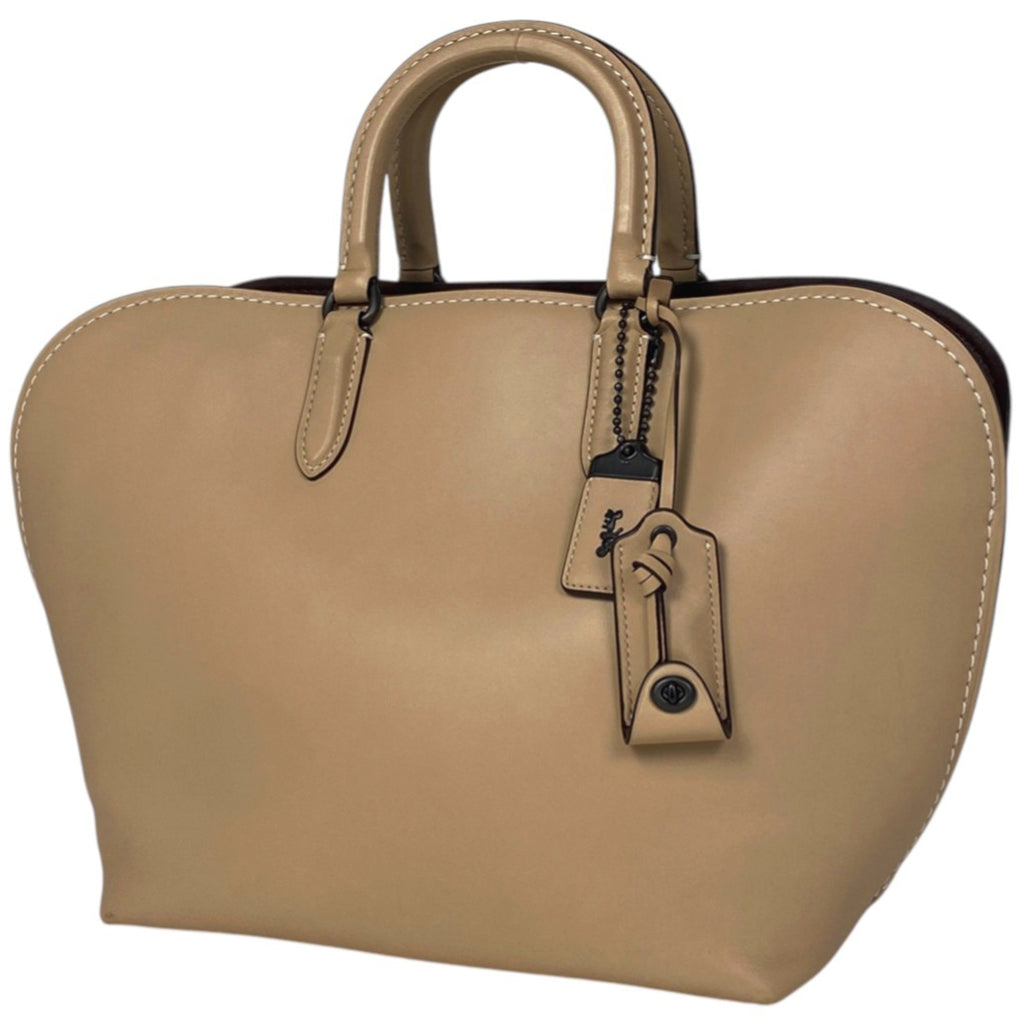 コーチ ダコタ サッチェル ハンドバッグ 2WAY ショルダーバッグ ハンドバッグ レザー ベージュ 59132 レディース 【中古】brbag