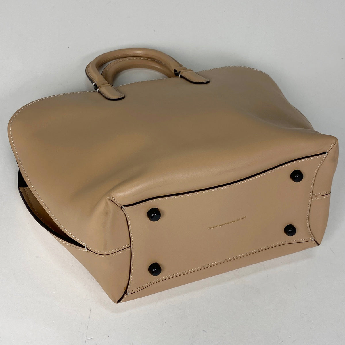 中古】COACH ライダー24 サッチェル 2WAY ハンドバッグ ベージュ 中古