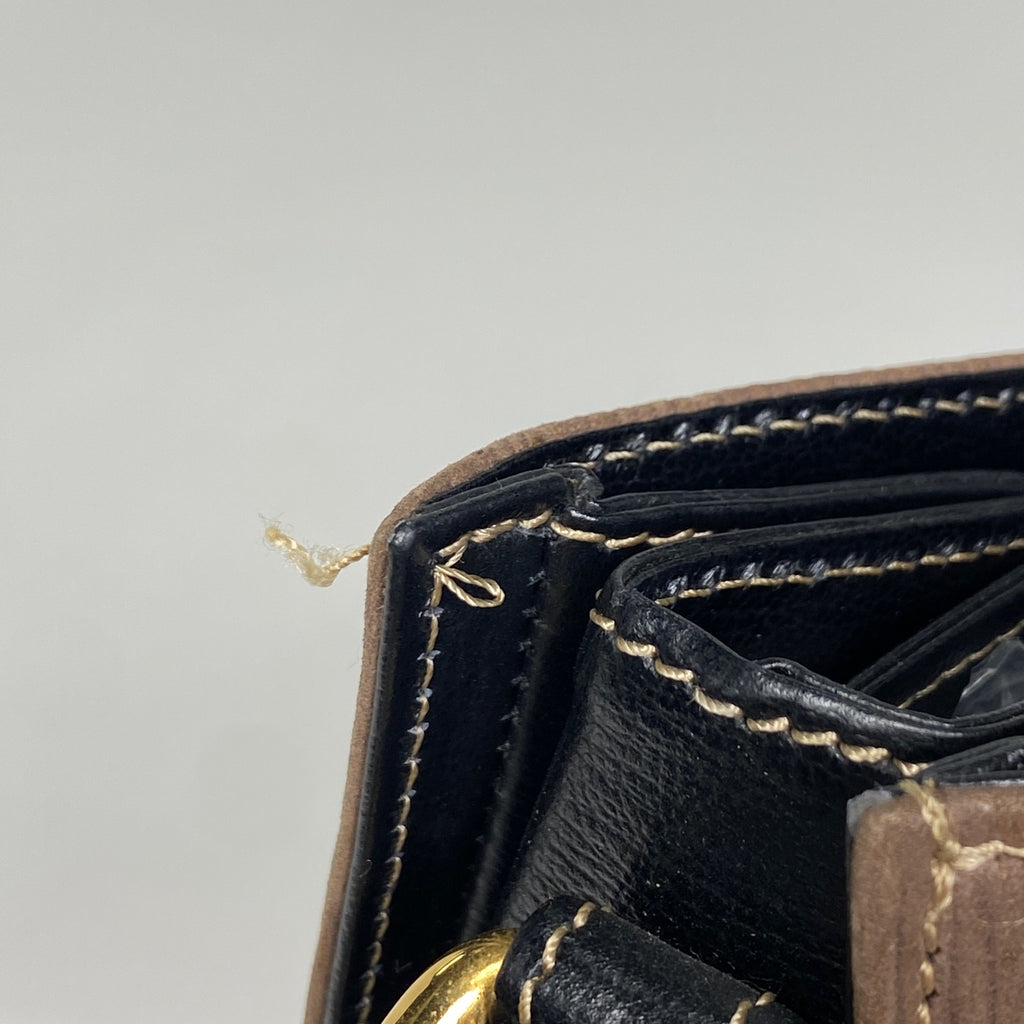 ロエベ ベラスケス ショルダーバッグ ロゴ ショルダーバッグ レザー ブラウン ブラック レディース 【中古】brbag