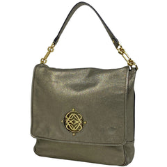 ロエベ アナグラム ショルダーバッグ 2WAY ショルダーバッグ ハンドバッグ レザー ゴールド レディース 【中古】brbag