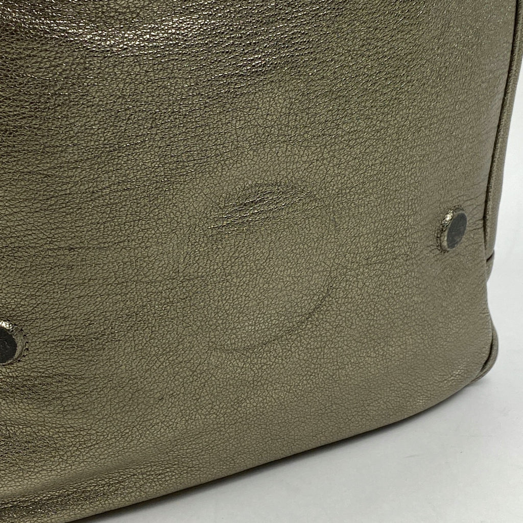 ロエベ アナグラム ショルダーバッグ 2WAY ショルダーバッグ ハンドバッグ レザー ゴールド レディース 【中古】brbag