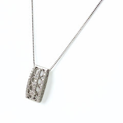 メレダイヤ デザインネックレス プラチナ ペンダント ネックレス Pt900 Pt850 ダイヤモンド レディース 【中古】nbjwl