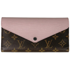 ルイ・ヴィトン ポルトフォイユ マリールー ロン 札入れ 小銭入れ 三つ折り 長財布 モノグラム ブラウン ローズクレール M60600 レディース 【中古】brbag