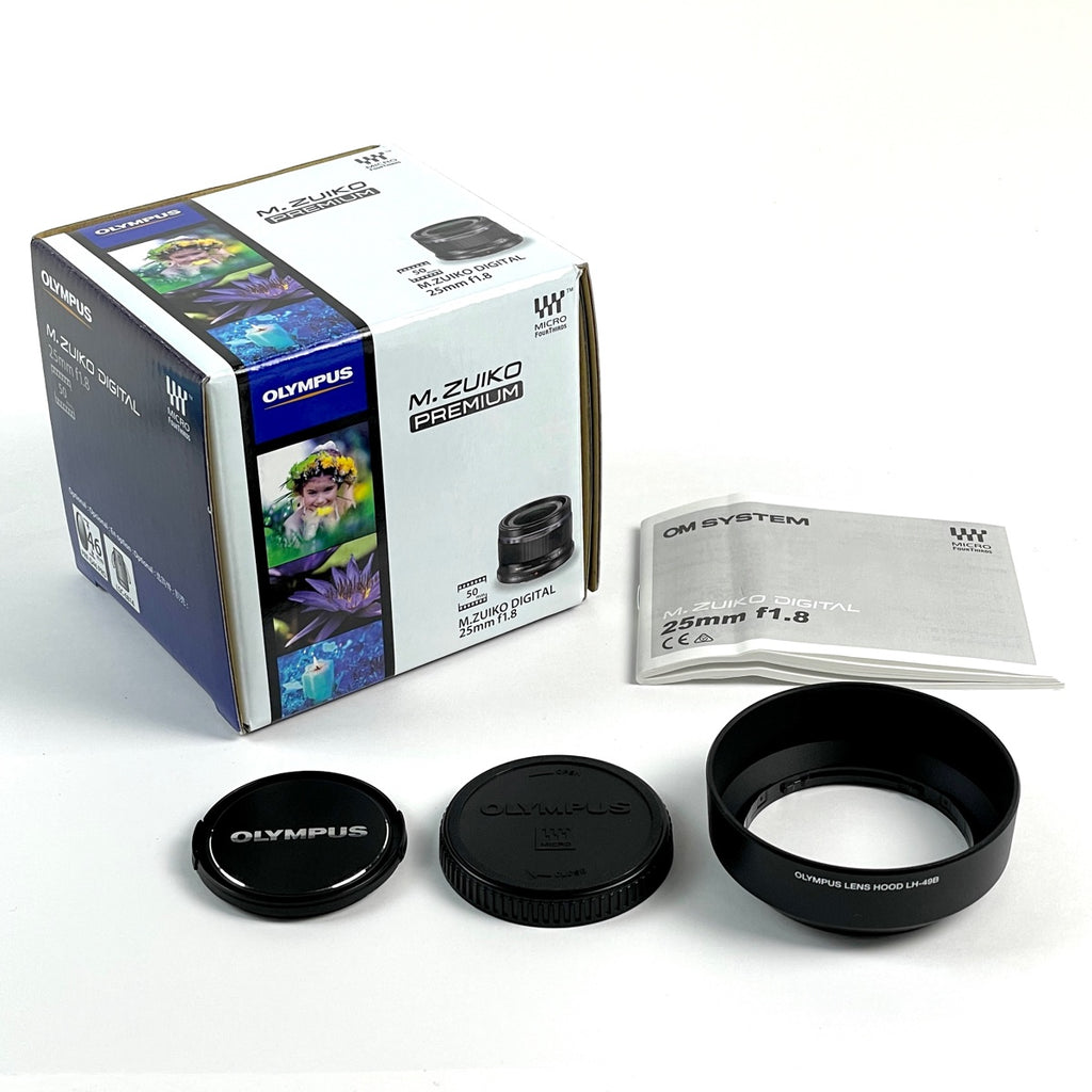 オリンパス OLYMPUS M.ZUIKO DIGITAL 25mm F1.8 ブラック 一眼カメラ用レンズ（オートフォーカス） 【中古】cambb