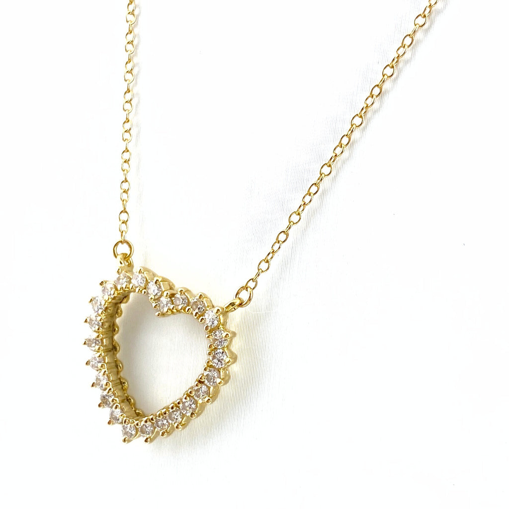 みゆ　お買い得　本物18K デザインネックレス バイセル公式】ハートモチーフ デザインネックレス YG イエロー